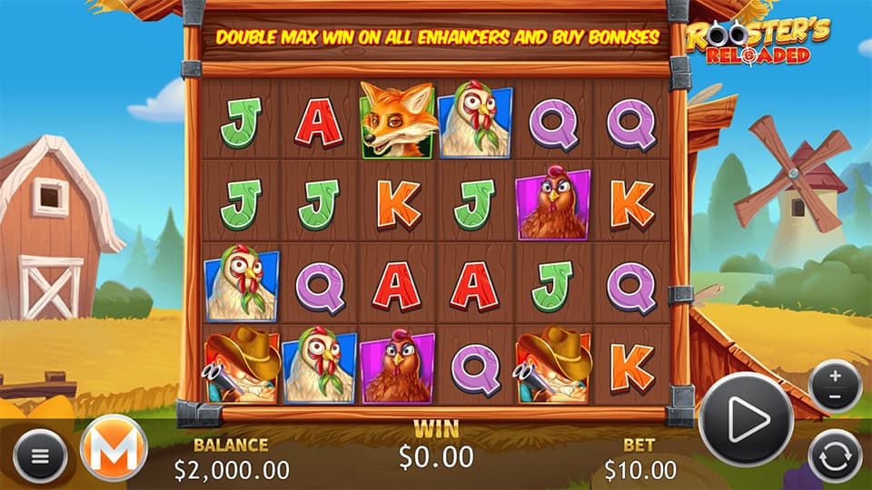 Roosters Reloaded slot game preview