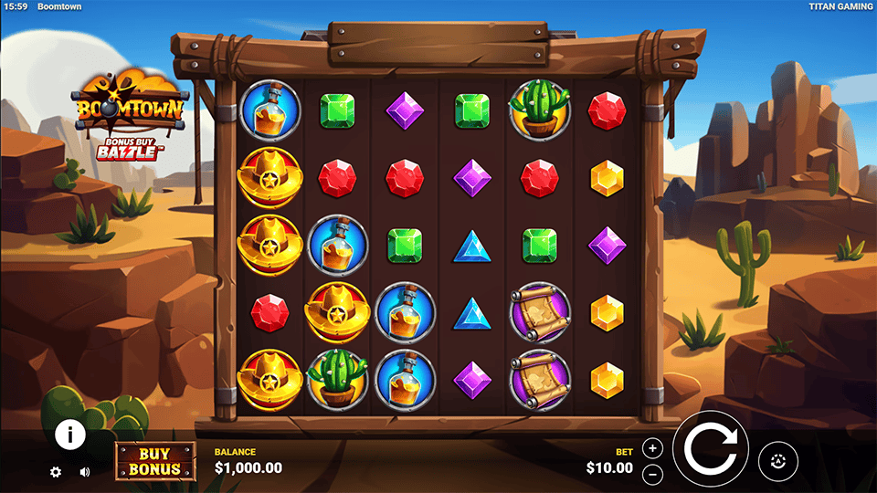 Boomtown slot game preview