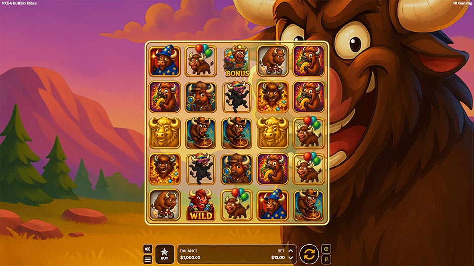 Buffalo Blaze slot game preview