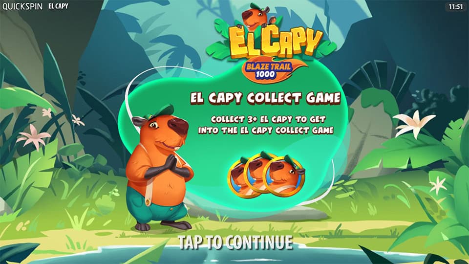 El Capy slot intro screen