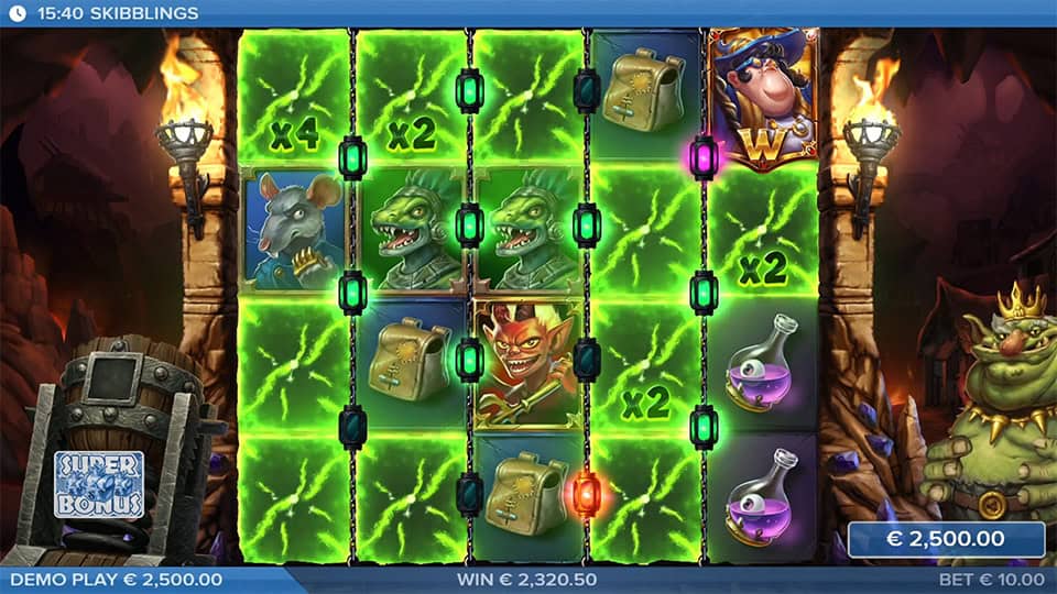 Skibblings slot feature mystery symbol