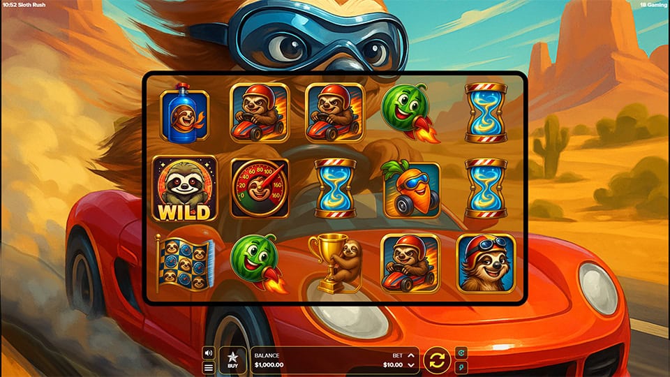 Sloth Rush slot game preview