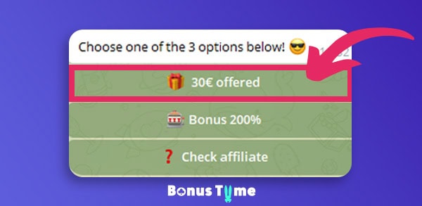Bonustiime stake 30 euro step 7 1