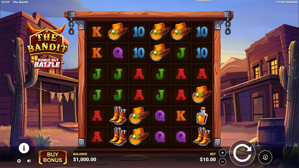 The Bandit slot game preview