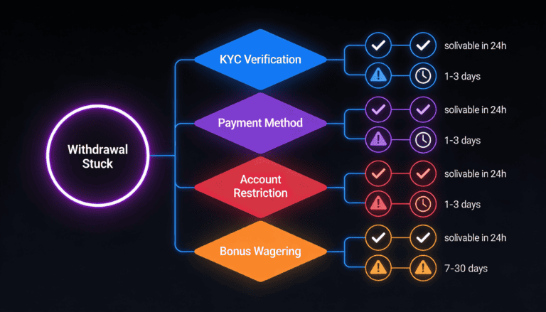 Diagnostic decision tree for identifying the root cause of stuck withdrawal requests