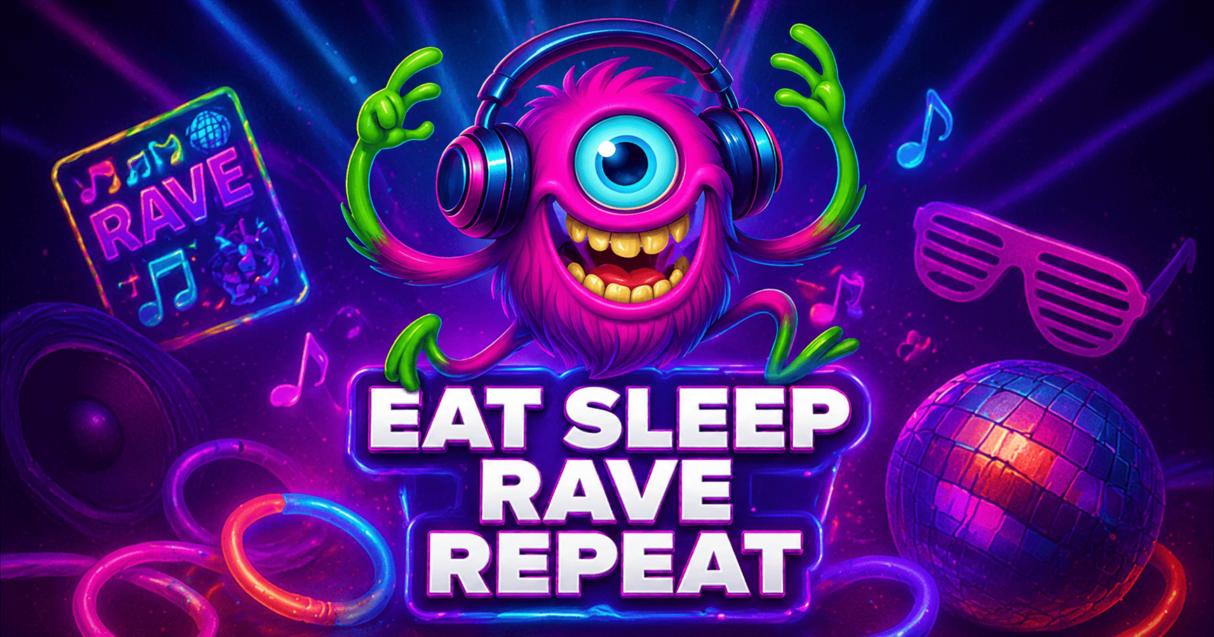 Eat Sleep Rave Repeat Slot – Demo & Review slot cover image