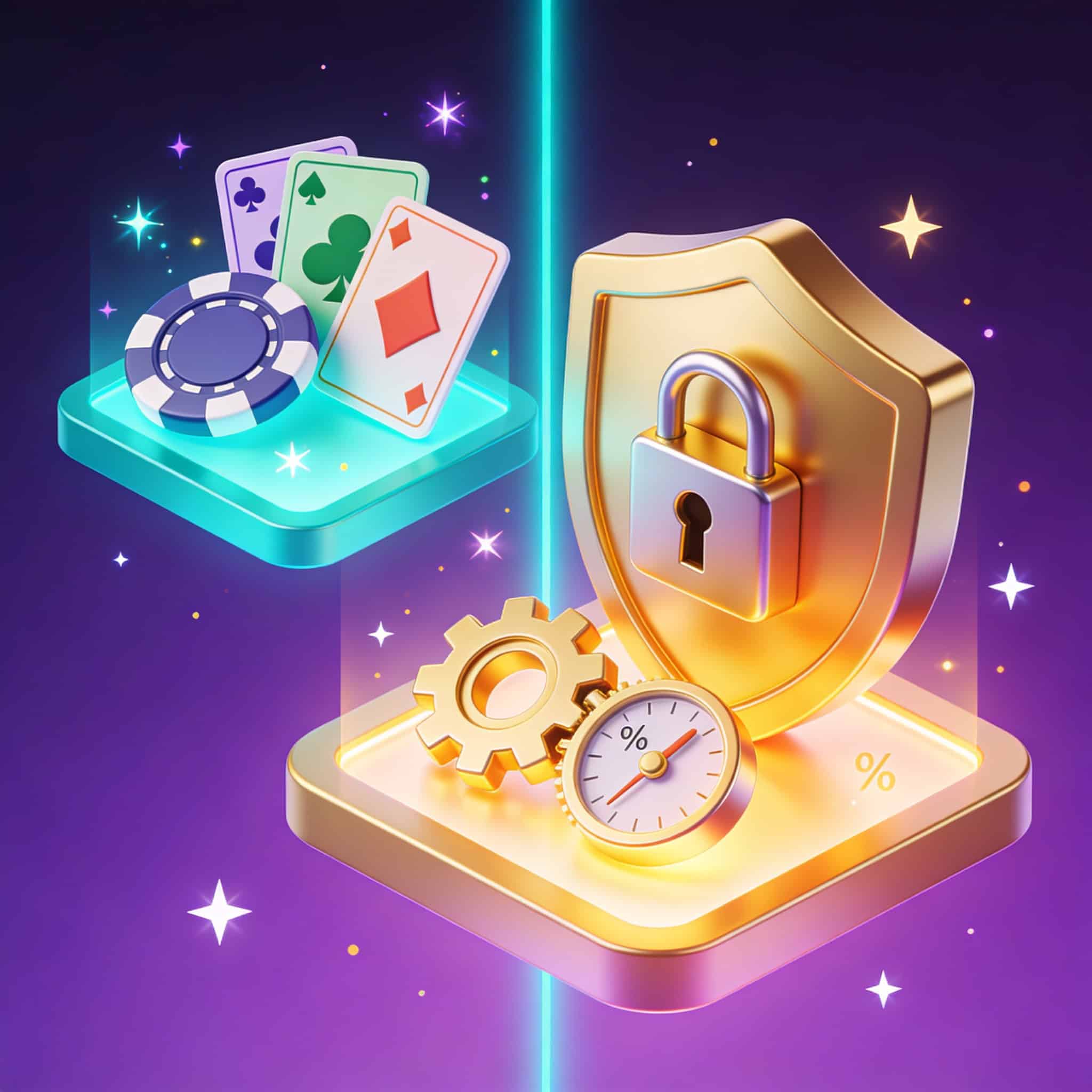 RTP and volatility controlled by casino — two-layer fairness diagram for AI slot games